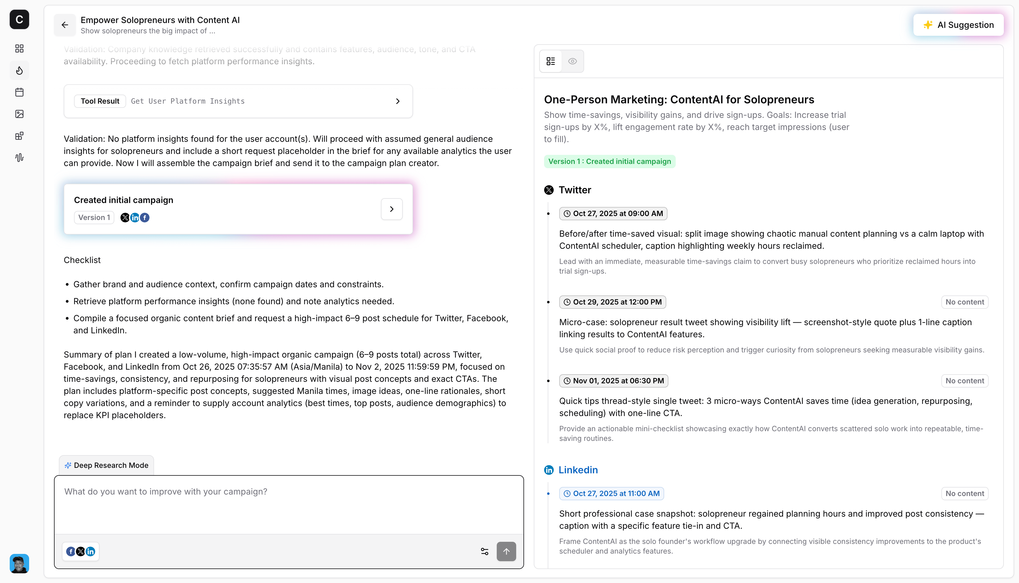 Content AI Content Generat